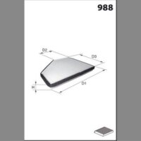 MECAFILTER ELR7029 Filter, Innenraumluft