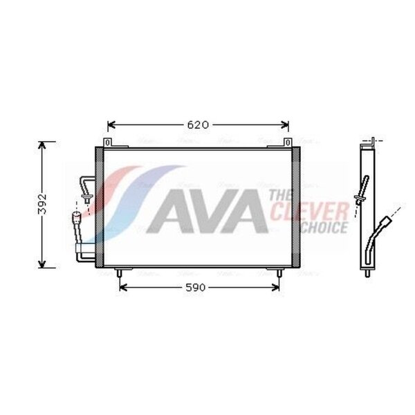 AVA Clever Choice PE5182 Kondensator, Klimaanlage
