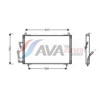 AVA Clever Choice PE5182 Kondensator, Klimaanlage