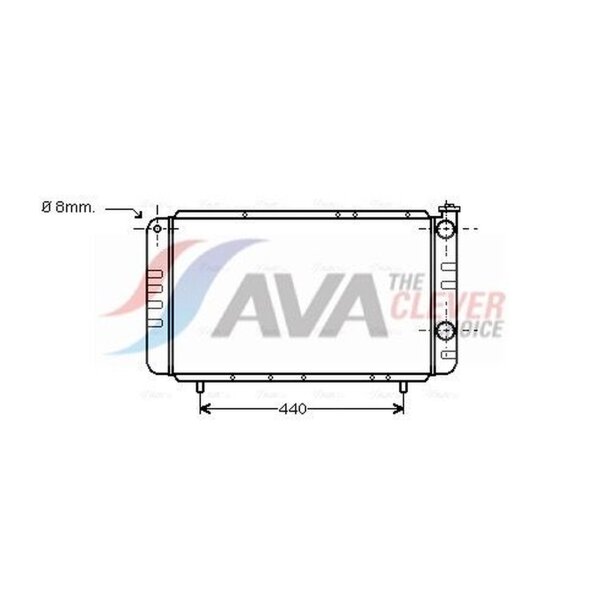 AVA Clever Choice RT2058 Kühler, Motorkühlung