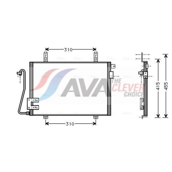 AVA Clever Choice RT5221 Kondensator, Klimaanlage