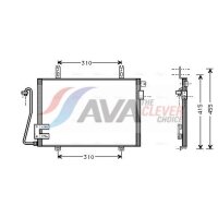 AVA Clever Choice RT5221 Kondensator, Klimaanlage