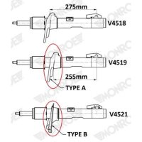 MONROE V4521 Stoßdämpfer