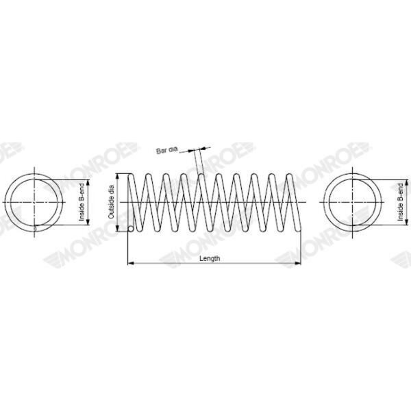 MONROE SP4107 Fahrwerksfeder