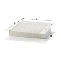 MANN-FILTER CU 2680 Filter, Innenraumluft