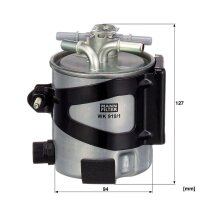 MANN-FILTER WK 919/1 Kraftstofffilter