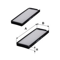 FILTRON K 1158-2x Filter, Innenraumluft