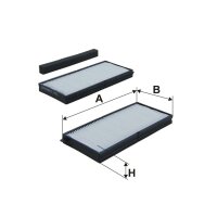 FILTRON K 1282-2x Filter, Innenraumluft