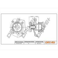 DR!VE+ DP2310.10.010 Wasserpumpe, Motorkühlung
