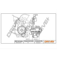 DR!VE+ DP2310.10.013 Wasserpumpe, Motorkühlung