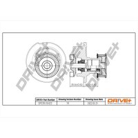 DR!VE+ DP2310.10.022 Wasserpumpe, Motorkühlung
