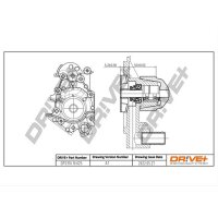 DR!VE+ DP2310.10.025 Wasserpumpe, Motorkühlung