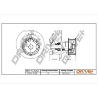 DR!VE+ DP2310.10.028 Wasserpumpe, Motorkühlung