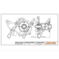 DR!VE+ DP2310.10.032 Wasserpumpe, Motorkühlung