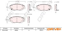 DR!VE+ DP1010.10.0052 Bremsbelagsatz, Scheibenbremse