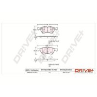 DR!VE+ DP1010.10.0921 Bremsbelagsatz, Scheibenbremse