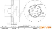 DR!VE+ DP1010.11.0328 Bremsscheibe