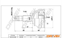 DR!VE+ DP2110.10.1086 Gelenksatz, Antriebswelle