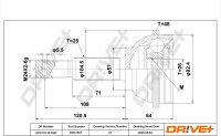 DR!VE+ DP2110.10.1567 Gelenksatz, Antriebswelle