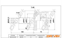 DR!VE+ DP2110.10.1572 Gelenksatz, Antriebswelle