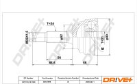 DR!VE+ DP2110.10.1599 Gelenksatz, Antriebswelle