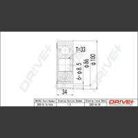 DR!VE+ DP2110.10.1616 Gelenksatz, Antriebswelle
