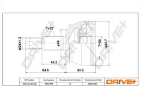 DR!VE+ DP2110.10.3196 Gelenksatz, Antriebswelle