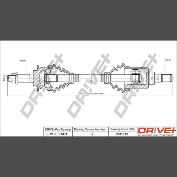 DR!VE+ DP2110.10.0471 Antriebswelle