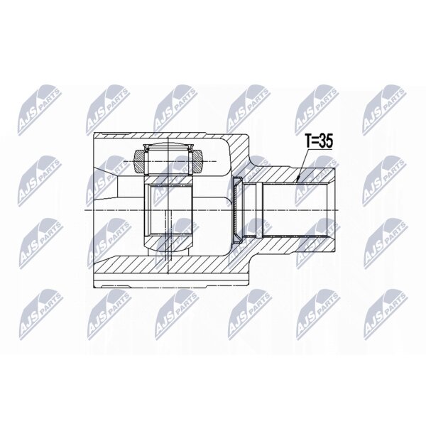 NTY NPW-BM-122 Gelenksatz, Antriebswelle