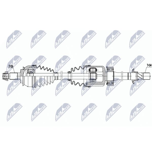 NTY NPW-BM-156 Antriebswelle