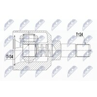 NTY NPW-CT-056 Gelenksatz, Antriebswelle