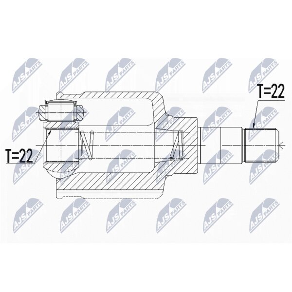 NTY NPW-CT-070 Gelenksatz, Antriebswelle