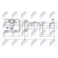 NTY NPW-FR-078 Gelenksatz, Antriebswelle