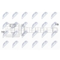 NTY NPW-FR-108 Gelenksatz, Antriebswelle