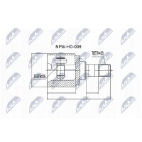 NTY NPW-HD-009 Gelenksatz, Antriebswelle