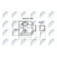 NTY NPW-HY-506 Gelenksatz, Antriebswelle
