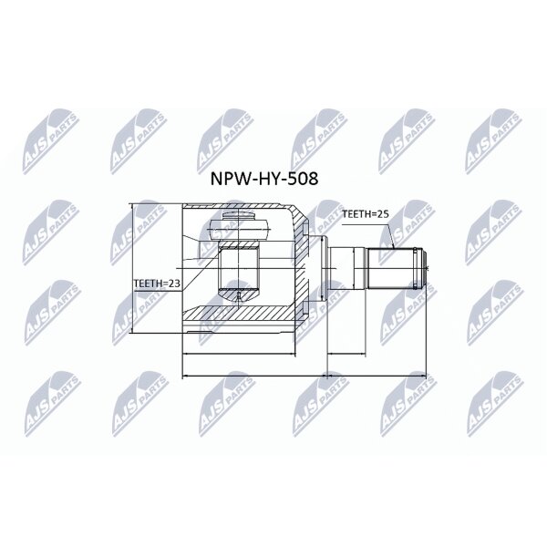 NTY NPW-HY-508 Gelenksatz, Antriebswelle