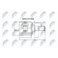 NTY NPW-HY-508 Gelenksatz, Antriebswelle