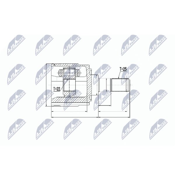 NTY NPW-KA-314 Gelenksatz, Antriebswelle