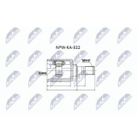 NTY NPW-KA-322 Gelenksatz, Antriebswelle
