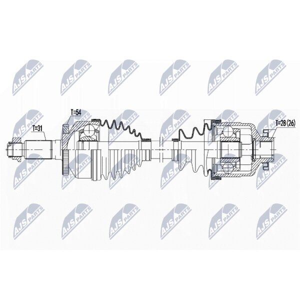 NTY NPW-KA-380 Antriebswelle