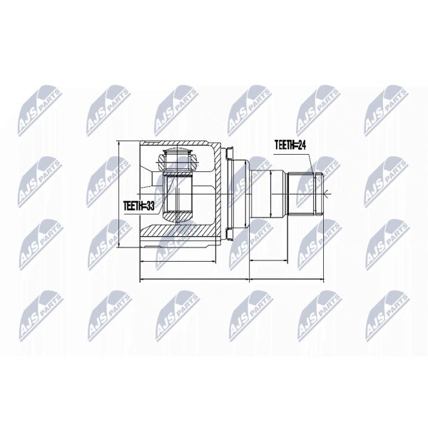 NTY NPW-MS-037 Gelenksatz, Antriebswelle