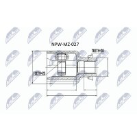 NTY NPW-MZ-027 Gelenksatz, Antriebswelle