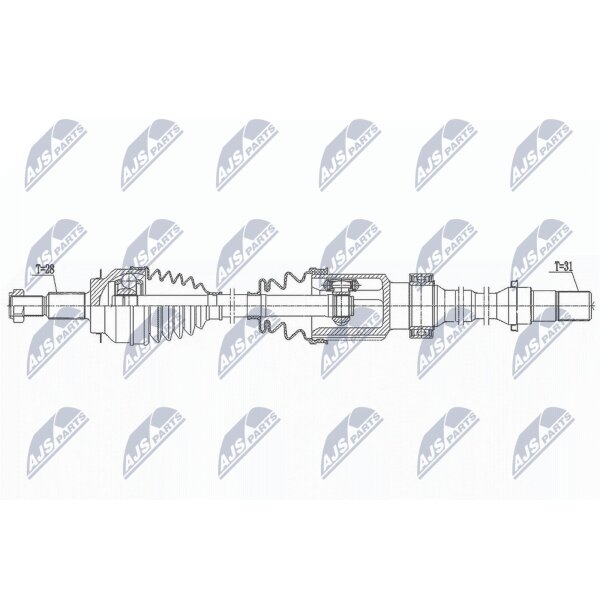 NTY NPW-MZ-076 Antriebswelle