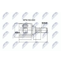 NTY NPW-NS-020 Gelenksatz, Antriebswelle
