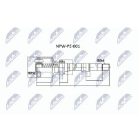 NTY NPW-PE-001 Gelenksatz, Antriebswelle