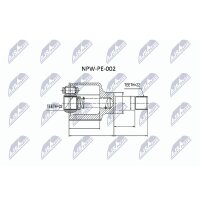NTY NPW-PE-002 Gelenksatz, Antriebswelle