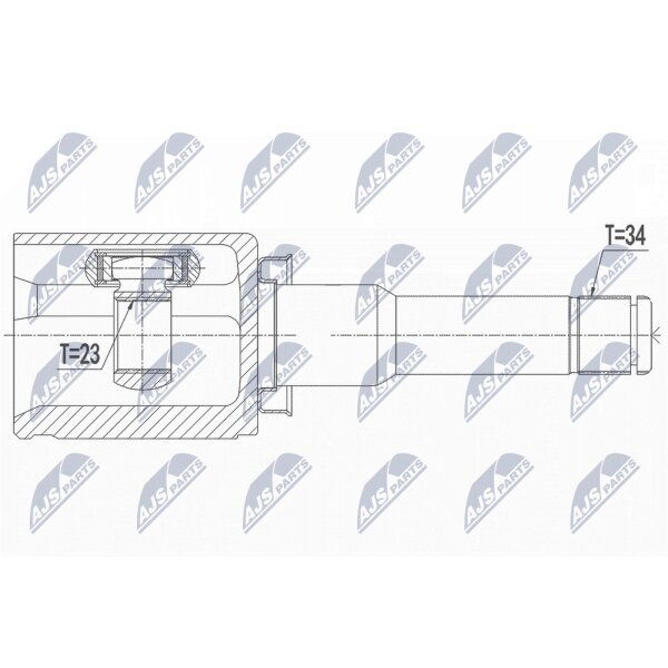 NTY NPW-PL-040 Gelenksatz, Antriebswelle
