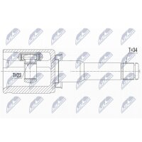 NTY NPW-PL-040 Gelenksatz, Antriebswelle