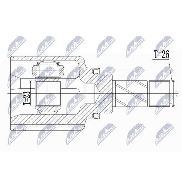 NTY NPW-RE-121 Gelenksatz, Antriebswelle